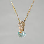 【-10/19限定】Curva ｙ Ruri JEWELRY/ [merletto]  Blue zircon / Orange sapphire