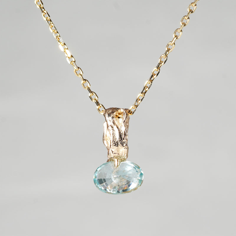 【-10/19限定】Curva ｙ Ruri JEWELRY/ [merletto]  Blue zircon / Orange sapphire