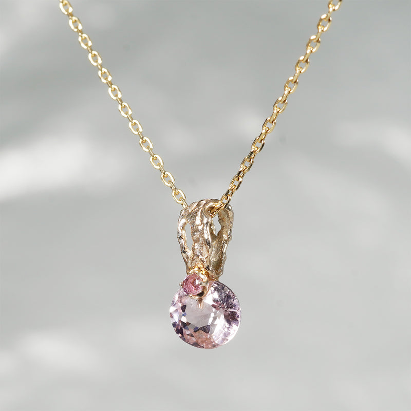 【-10/19限定】Curva ｙ Ruri JEWELRY/ [merletto]  Pink tourmaline / amethyst