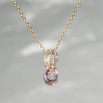 【-10/19限定】Curva ｙ Ruri JEWELRY/ [merletto]  Pink tourmaline / amethyst