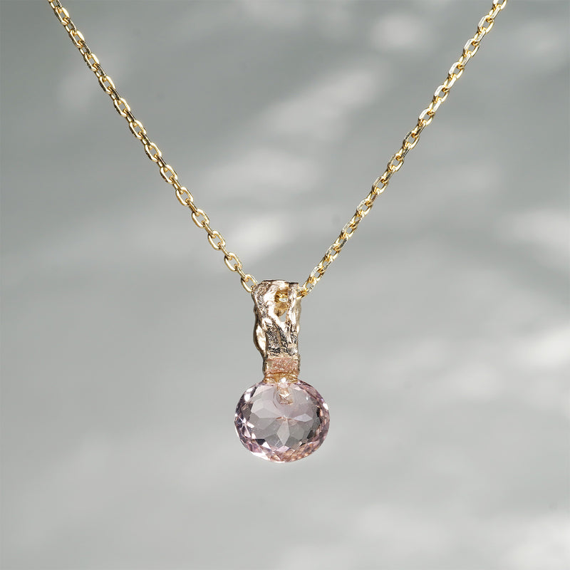 【-10/19限定】Curva ｙ Ruri JEWELRY/ [merletto]  Pink tourmaline / amethyst