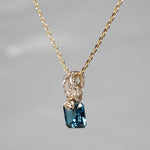【-10/19限定】Curva ｙ Ruri JEWELRY/ [merletto]  London blue topaz / Brown diamond