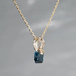【-10/19限定】Curva ｙ Ruri JEWELRY/ [merletto]  London blue topaz / Brown diamond