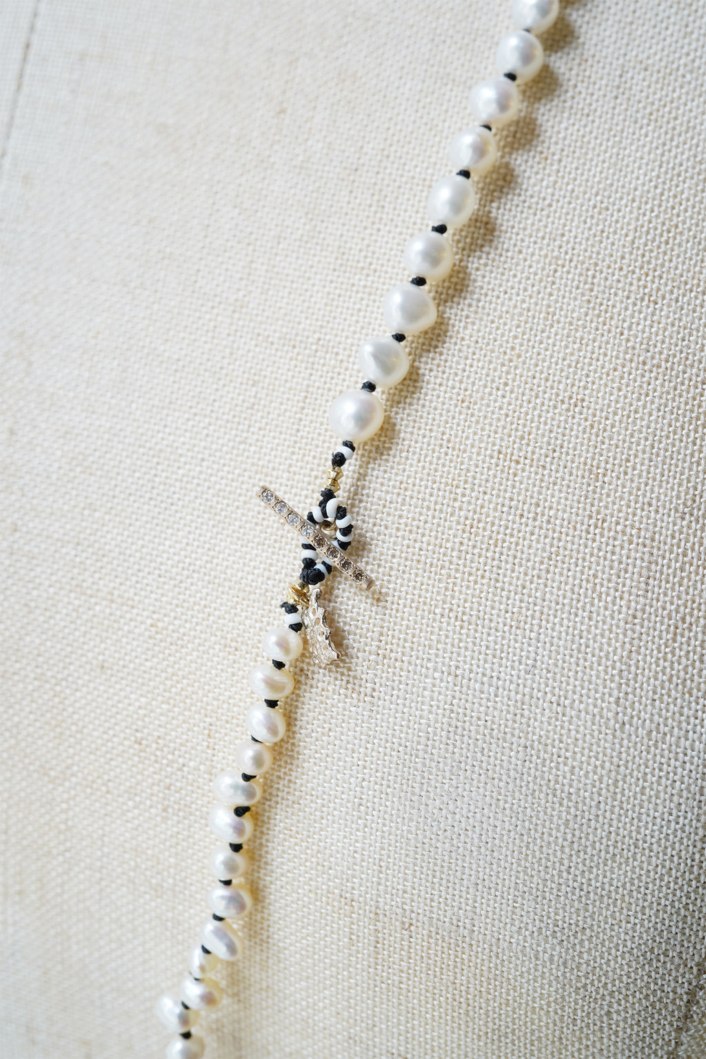 【-10/19限定】Curva ｙ Ruri JEWELRY/ [flores] Freshwater pearl  / Brown dia, White dia