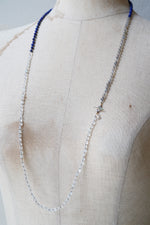 【-10/19限定】Curva ｙ Ruri JEWELRY/ [flores] Lapis lazuli, White topaz, Labradorite  / Brown dia, Emerald