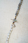 【-10/19限定】Curva ｙ Ruri JEWELRY/ [flores] Lapis lazuli, White topaz, Labradorite  / Brown dia, Emerald
