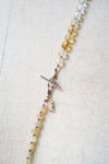 【-10/19限定】Curva ｙ Ruri JEWELRY/ [flores] Bicolour citrine, Rutilated quartz  / Brown dia, Pink sapphire