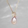 【-10/19限定】Curva ｙ Ruri JEWELRY/ [merletto]  Pink freshwater pearl / Pink sapphire