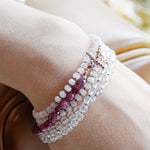 【-10/19限定】Curva ｙ Ruri JEWELRY/ [flores]  Morganite, White topaz, Pink tourmarine,  / Brown dia, Ruby