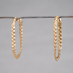 KANOE / Hoop Earrings - oval BR-P-O