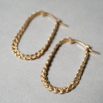 KANOE / Hoop Earrings - oval BR-P-O