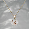 【-10/19限定】Curva ｙ Ruri JEWELRY/ [merletto]  Druzy agate / Emerald