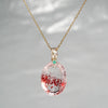 【-10/19限定】Curva ｙ Ruri JEWELRY/ [merletto]  Strawberry quartz / Emerald