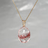 【-10/19限定】Curva ｙ Ruri JEWELRY/ [merletto]  Strawberry quartz / Emerald