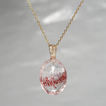 【-10/19限定】Curva ｙ Ruri JEWELRY/ [merletto]  Strawberry quartz / Emerald