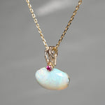 【-10/19限定】Curva ｙ Ruri JEWELRY/ [merletto]  White opal / Ruby