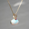 【-10/19限定】Curva ｙ Ruri JEWELRY/ [merletto]  White opal / Ruby