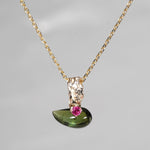 【-10/19限定】Curva ｙ Ruri JEWELRY/ [merletto]  Green tourmarine / Ruby