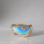 【-10/19限定】Curva ｙ Ruri JEWELRY/ [baroque] Blue opal / White diamond