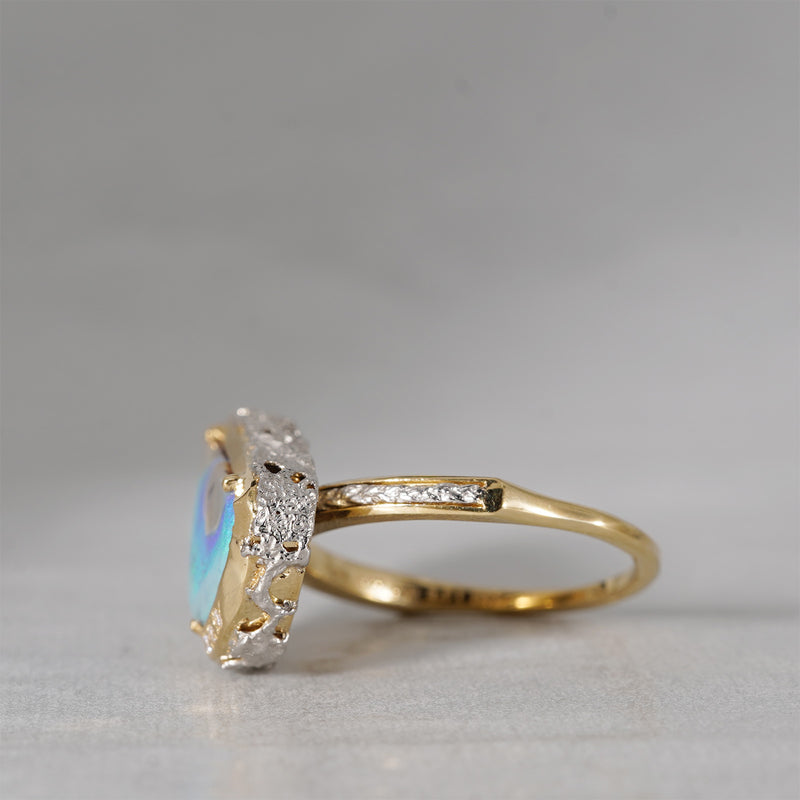 【-10/19限定】Curva ｙ Ruri JEWELRY/ [baroque] Blue opal / White diamond