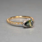 [5/3-5/25 Limited time only] 19un-neuf / Lotus Ring Bicolor sapphire CR07712