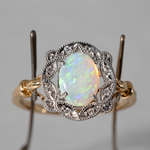 A-Y2 / Grass Crown Ring　white opal