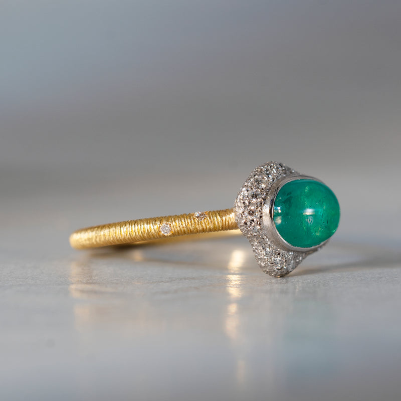 [5/3-5/25 Limited time only] 19un-neuf / Cloudy Ring Emerald CR063125