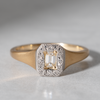 A-Y2 / Le Marais Signet Ring  Emerald cut Diamond