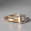 A-Y2 / Le Marais Signet Ring  Emerald cut Diamond