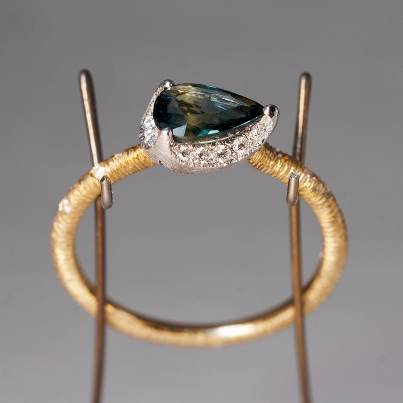 [5/3-5/25 Limited time only] 19un-neuf / Lotus Ring Bicolor sapphire CR07712