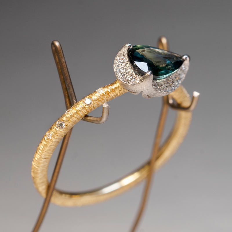[5/3-5/25 Limited time only] 19un-neuf / Lotus Ring Bicolor sapphire CR07712
