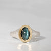 [Fuligoshed Sakae 15th Anniversary Item] GICLAT / K18YG/silver x Tourmaline Cat's Eye 1.19ct GLR875