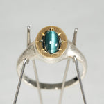 [Fuligoshed Sakae 15th Anniversary Item] GICLAT / K18YG/silver x Tourmaline Cat's Eye 1.19ct GLR875