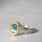 【Fuligoshed栄 15周年記念アイテム】GICLAT /  K18YG/silver x バイカラートルマリン 0.66ct  GLR874