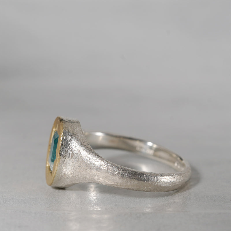 【Fuligoshed栄 15周年記念アイテム】GICLAT /  K18YG/silver x バイカラートルマリン 0.66ct  GLR874