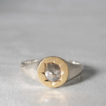 GICLAT / Silver Collection K18YG/silver x Brown Rose Diamond GLR789