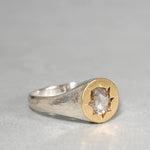 GICLAT / Silver Collection K18YG/silver x Brown Rose Diamond GLR789