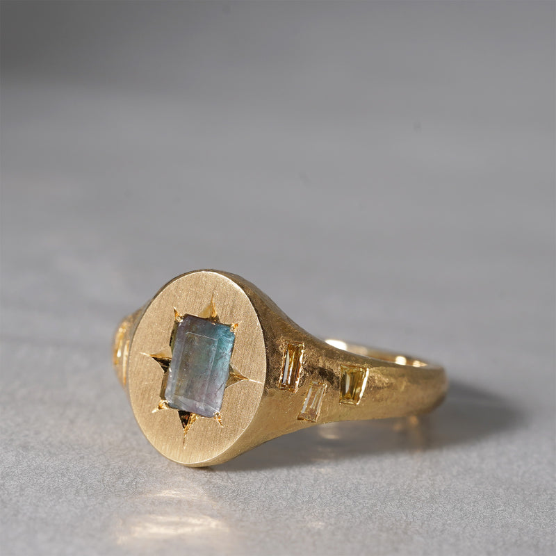 GICLAT / K18YG x Bicolor Paraiba Tourmaline 0.34ct GLR474