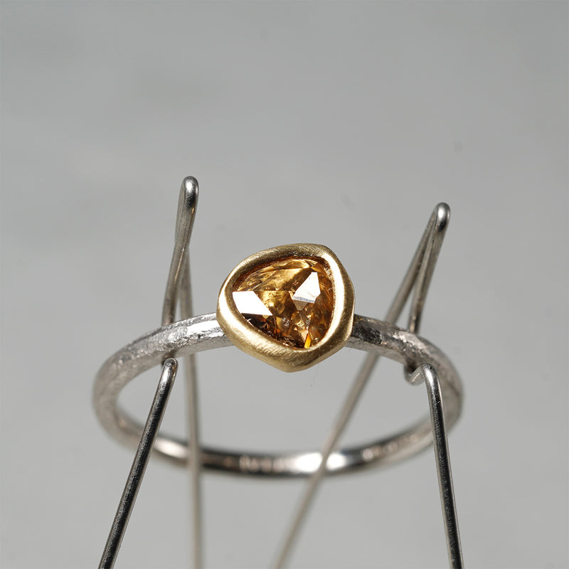 GICLAT / K18YG/Pt900 x Brown Diamond GLR797
