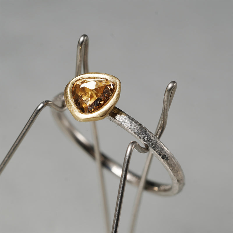 GICLAT / K18YG/Pt900 x Brown Diamond GLR797