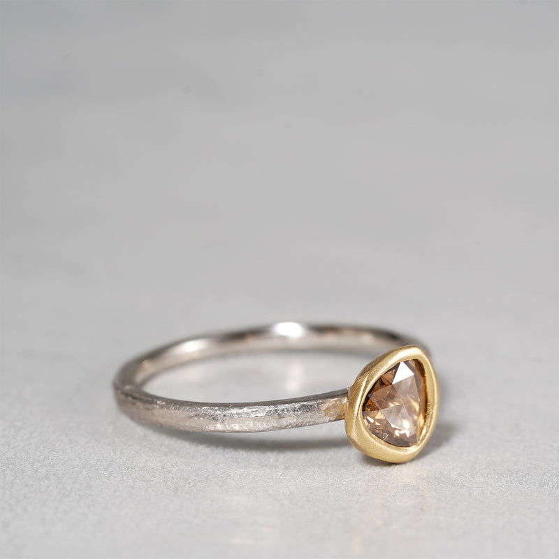 GICLAT / K18YG/Pt900 x Brown Diamond GLR797