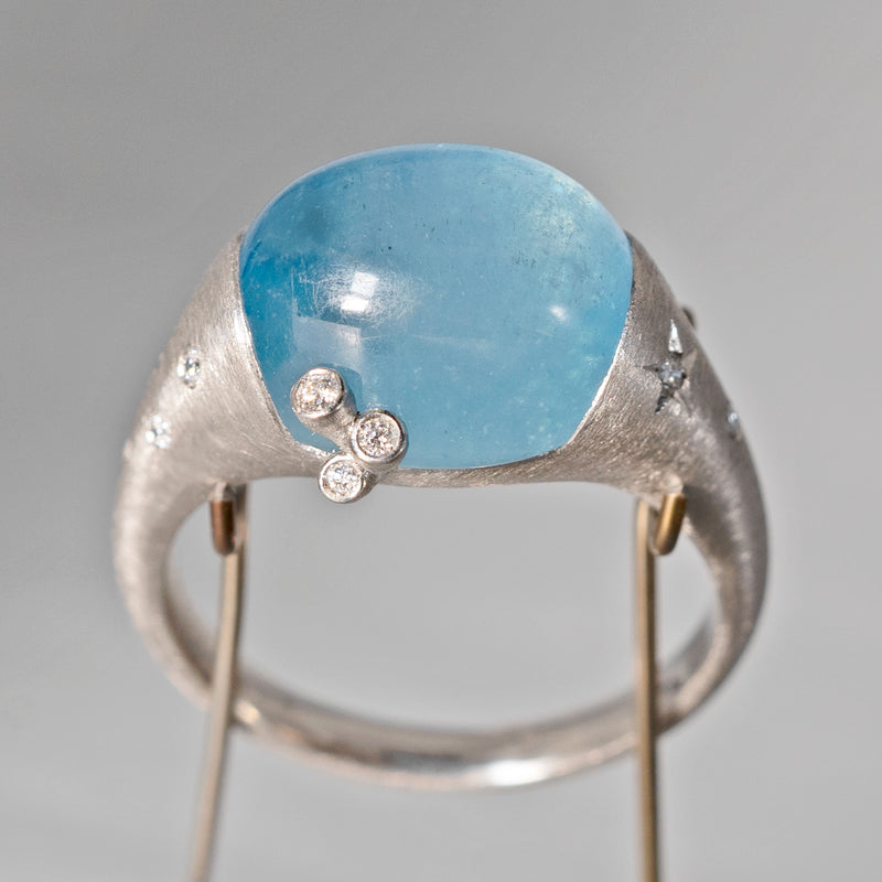 [5/3-5/25 Limited time only] 19un-neuf / Handsome Ring Aquamarine CR052135