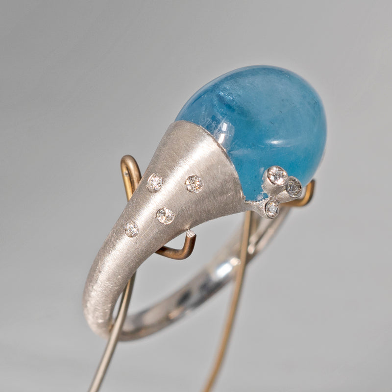 [5/3-5/25 Limited time only] 19un-neuf / Handsome Ring Aquamarine CR052135