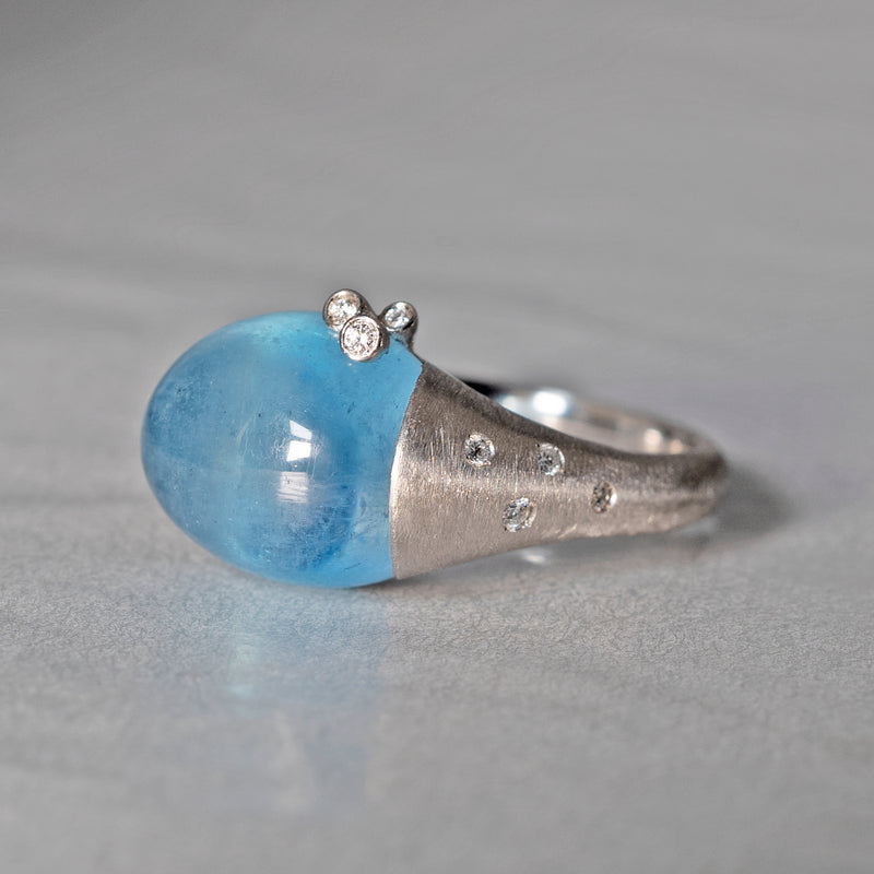 [5/3-5/25 Limited time only] 19un-neuf / Handsome Ring Aquamarine CR052135