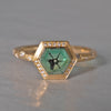 [5/3-5/25 Limited time only] 19un-neuf / Bohemian Ring Emerald CR04012