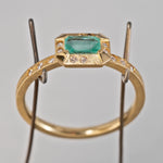[5/3-5/25 Limited time only] 19un-neuf / Tsukinomichi Ring Emerald CR00411