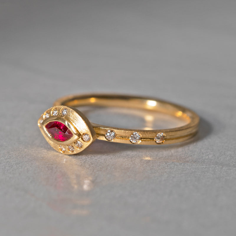 [5/3-5/25 Limited time only] 19un-neuf / Tsukinomichi Ring Ruby CR00811