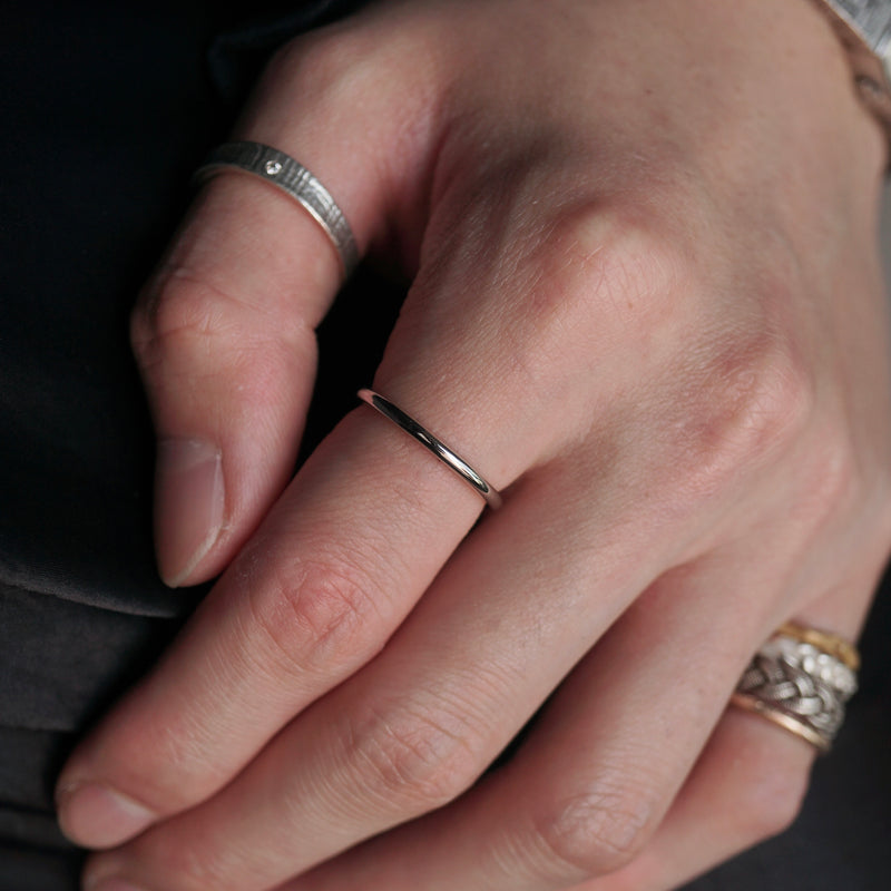 [Limited time only] hatsuyume / [custom-order 】ring Pt900 simple-2mm (r-pt-2m)