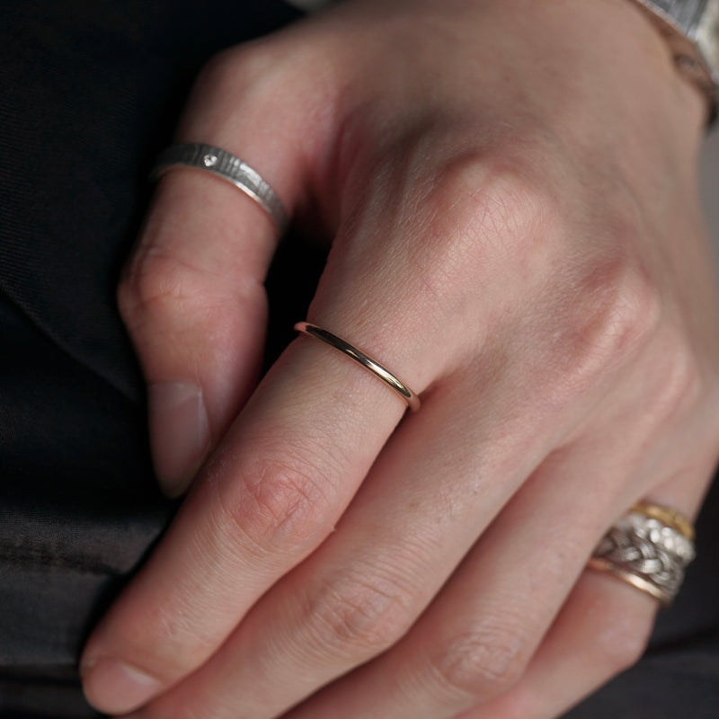 [Limited time only] hatsuyume / [custom-order 】ring Pt900 simple-2mm (r-pt-2m)