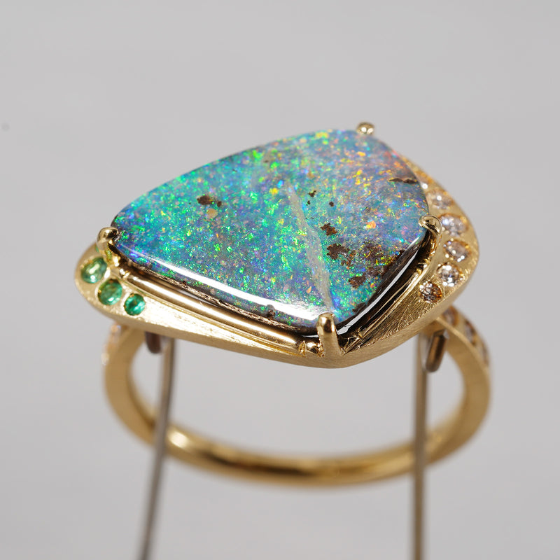 [5/3-5/25 Limited time only] 19un-neuf / Sunset Ring Boulder Opal OPR012115